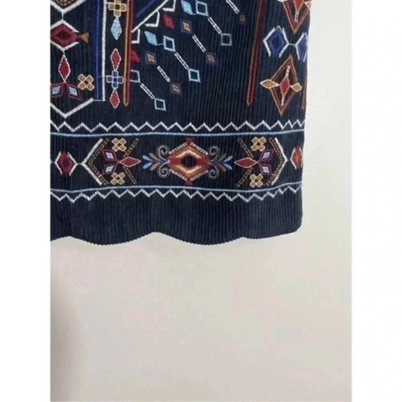 Francesca’s blue rain corduroy mini skirt Small - Picture 4 of 7